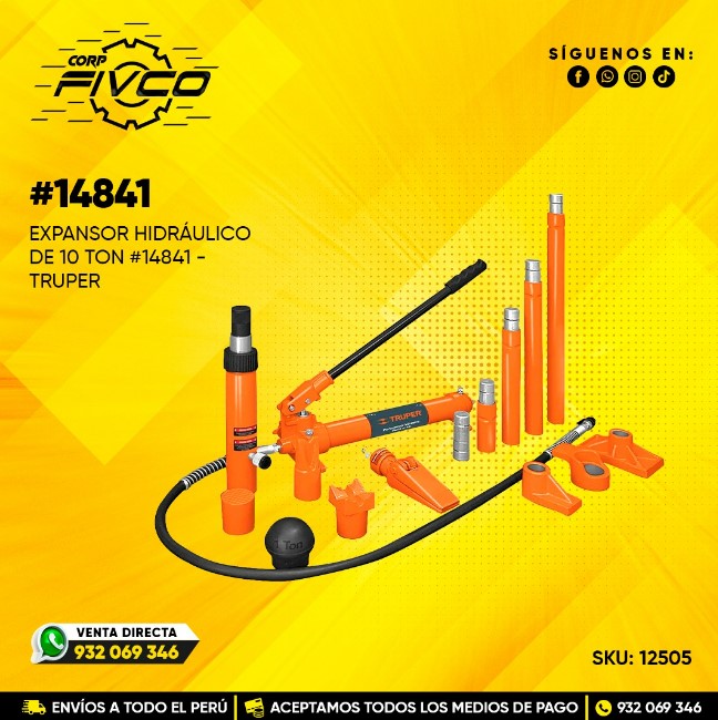 [12505] EXPANSOR HIDRAULICO DE 10 TON #14841 - TRUPER