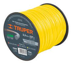 HILO AMARILLO P/DESBROZADORA 3.3MM X 237M #17650 - TRUPER