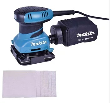 LIJADORA ORBITAL 200W (BO4556) + 50 LIJAS (D-52370) - MAKITA