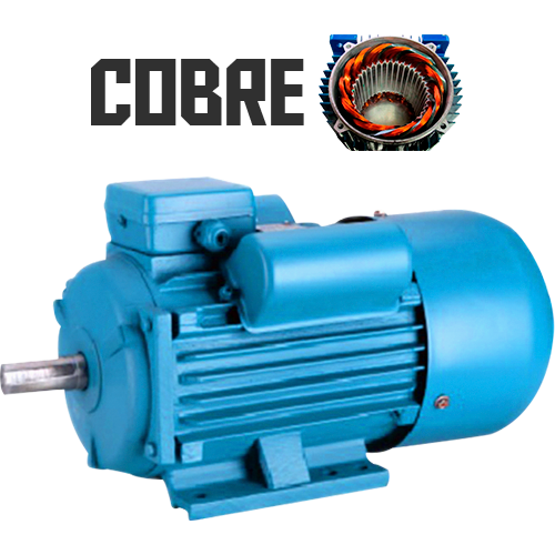 MOTOR MONOFASICO BAJA 3.0HP - 100% COBRE /YC112M-4 - WELKER