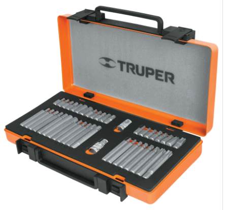 PUNTAS COMBINADAS EN CAJA METALICA 42 PZAS #17809 - TRUPER