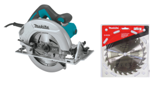 CO-HS7600-0323 SIERRA CIRCULAR 7.1/4" 1200W HS7600 + DISCO D-03436 - MAKITA