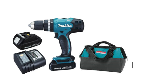 CO-DHP453X10-404 TALADRO PERCUTOR 1/2" 18V DHP453X10 C/ 1BAT. 1.5Ah Y CARGADOR + MALETIN 3098 - MAKITA