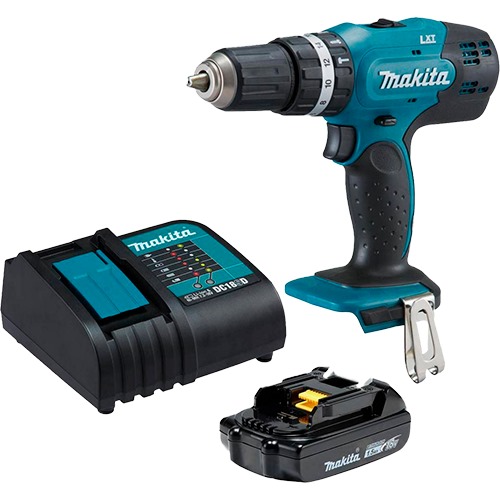 TALADRO PERCUTOR 1/2" + 1BAT 1.5Ah + CARGADOR (#DHP453X10) - MAKITA