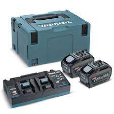 KIT DE ALIMENTACION (MAKPAC + 2 BATERIA 40Vmax 5.0Ah BL4050F + CARGADOR DC40RB) - MAKITA