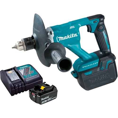 MEZCLADOR INAL. 18V 1/16"- 1/2" MANDRIL C/LLAVE 2VEL. DUT131Z  C/BAT 3.0Ah Y CARGADOR - MAKITA