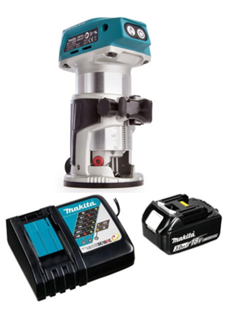 RECORTADORA 1/4" - 3/8" 18V BL-LXT DRT50Z C/BAT 3.0Ah Y CARGADOR - MAKITA