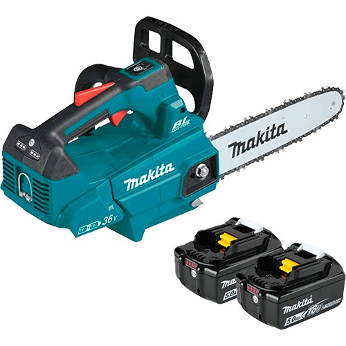 MOTOSIERRA  16"  C/ESPADA 40CM DUC406Z  36V XPT BL MOTOR C/ 2 BAT 18V LXT 5.0AH + CARGADOR - MAKITA
