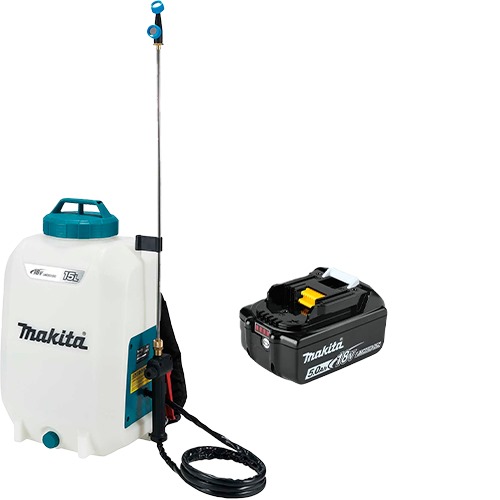 MOCHILA FUMIGADOR DE JARDIN 15LT 18V DUS158Z C/ BAT 18V LXT 5.0Ah - MAKITA
