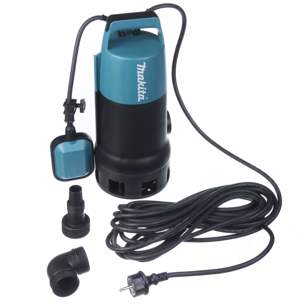 BOMBA SUMERGIBLE (AGUAS TURBIAS) 400W/140L/5M ALT. Y PROF. PF0410 - MAKITA