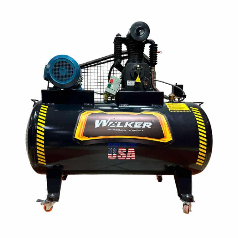 COMPRESORA HORIZONTAL 120 GLN. UB75B C/ MOTOR TRIFASICO 7.5HP COPPER - WELKER