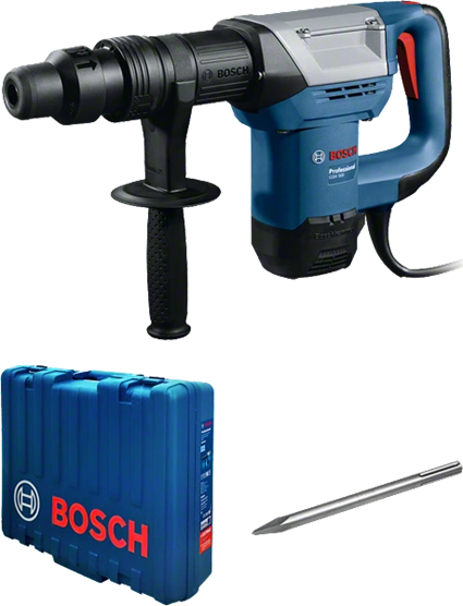 MARTILLO DEMOLEDOR 1100W + CINCELES Y  MALETIN (#GSH 500) - BOSCH