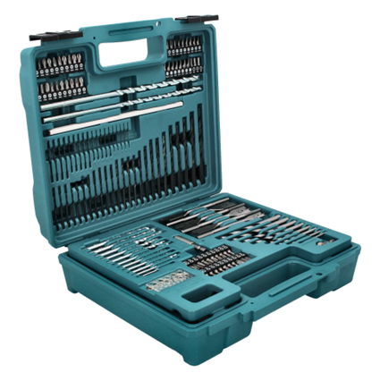 SET DE BROCAS Y PUNTAS (METAL,MADERA Y MAMPOSTERIA) 212PCS E-06270 - MAKITA