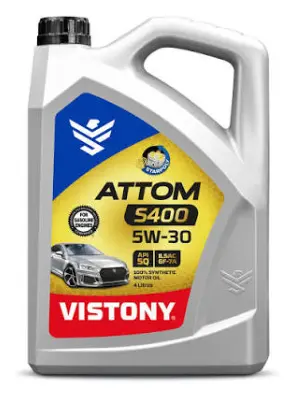 ACEITE ATTOM S400 SAE 5W-30 API SQ (4 LITROS) - VISTONY