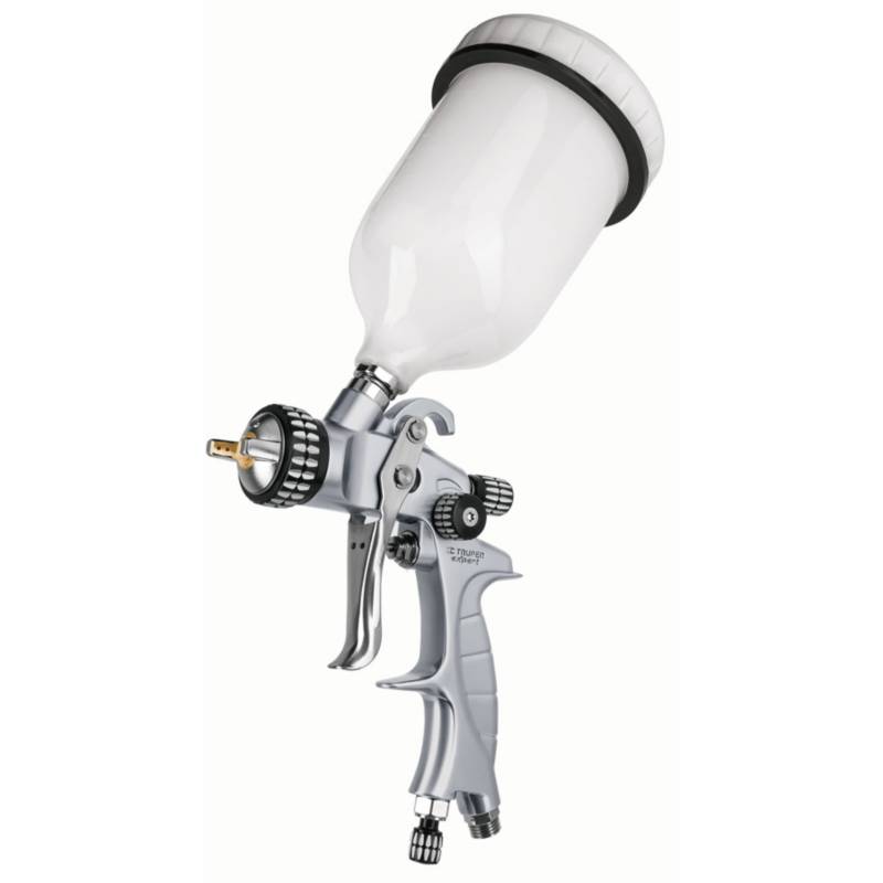 PISTOLA P/PINTAR GRAVEDAD LVMP C/VASO PLASTICO 1.4 mm EXPERT #11749 - TRUPER