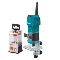 CO-3709-0324 RECORTADORA 1/4" 530W 220-230V + FRESA (D-49105) - MAKITA