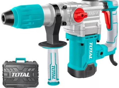 ROTOMARTILLO SDS MAX 1600W C/ACCESORIOS + 4 BROCAS #TH1163855 - TOTAL