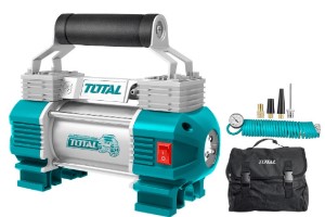 MINI COMPRESOR DE AIRE + MALETA 12V 120PSI (#TTAC2506) - TOTAL