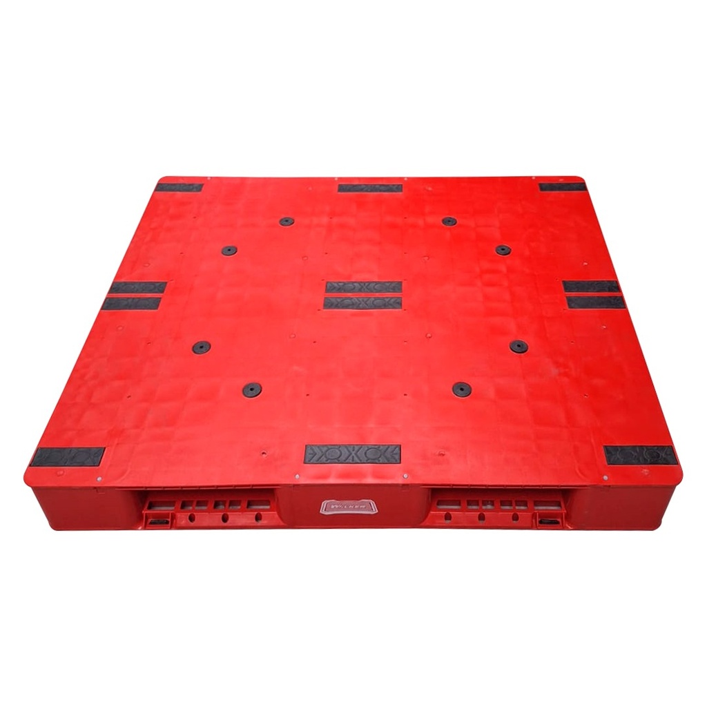 PALLET DE PLASTICO CON VARILLAS DE ACERO REFORZADAS / 120 cm x 100 cm x 15 cm - WELKER