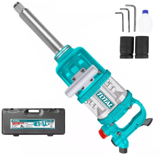 LLAVE DE IMPACTO NEUMATICA 1" 25MM 3100NM 3600RPM + MALETA (#TAT40111) - TOTAL