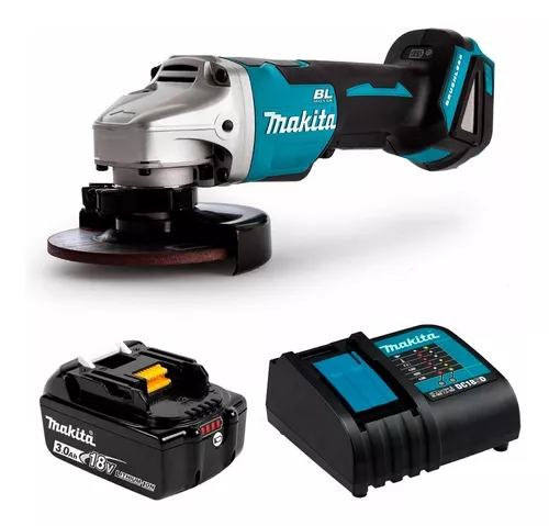KIT - ESMERIL ANGULAR 4-1/2" 18V 8500RPM DGA452Z + CARGADOR Y 1BAT. 3.0AH 191A24-4 - MAKITA