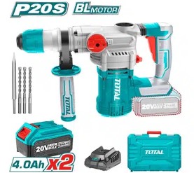 ROTOMARTILLO PLUS PESADO 20V C/ACOPLE EN MALETA INDUSTRIAL (#TRHLI202882) - TOTAL