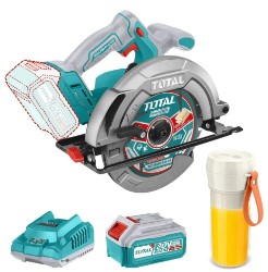 MEGA COMBO CIRCULAR 20V + 1BATERIA 4.0AH + 1CARGADOR + LICUADORA PORTATIL (#TOSLI240207) - TOTAL