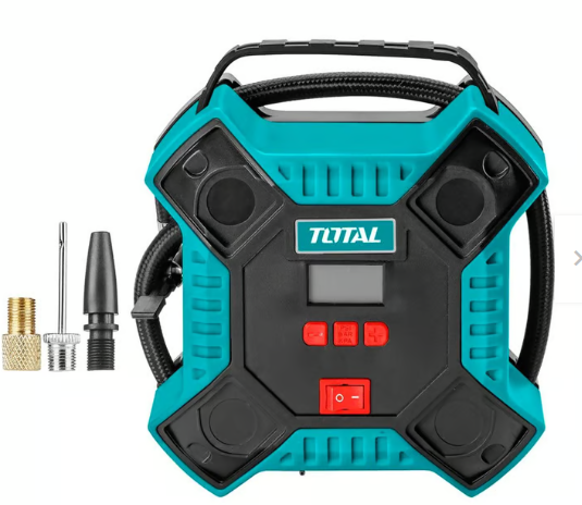 COMPRESOR INFLADOR DE AIRE P/AUTO 12V 160PSI #TTAC1601 - TOTAL