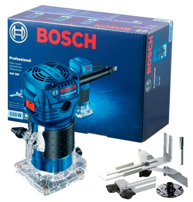 FRESADORA DE MANO 550W 220V (#GKF550) - BOSCH