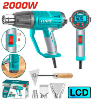 PISTOLA DE CALOR 2000W PANEL DIGITAL C/CAJA #TB20056 - TOTAL