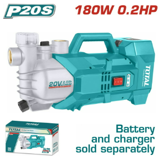 BOMBA DE AGUA 20V PESADA 180W (EQUIPO SOLO) #TGWPLI201801 - TOTAL