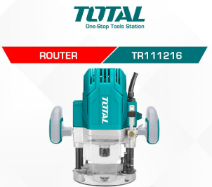 RUTEADORA FRESADORA / 1600W RECORRIDO 6,8,12MM #TR111216 - TOTAL