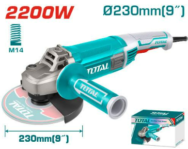ESMERIL ANGULAR 9" / 2200W #TG12223026 - TOTAL
