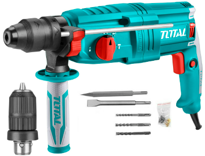 ROTOMARTILLO SDS PLUS 800W / 2.5J + ACOPLE DE BROCA + ACCESORIOS  #TH308268-2 - TOTAL