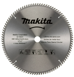 DISCO DE SIERRA 12" 100D 305MM X 25.4MM D-72431 - MAKITA 