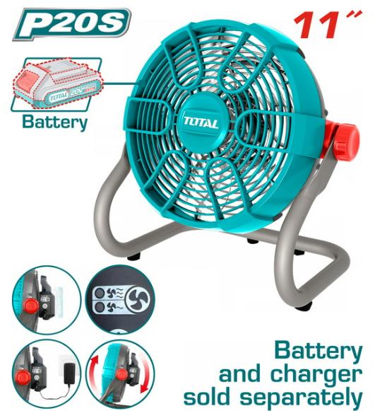 VENTILADOR INALAMBRICO 11"(EQUIPO SOLO) #TFALI2002 - TOTAL