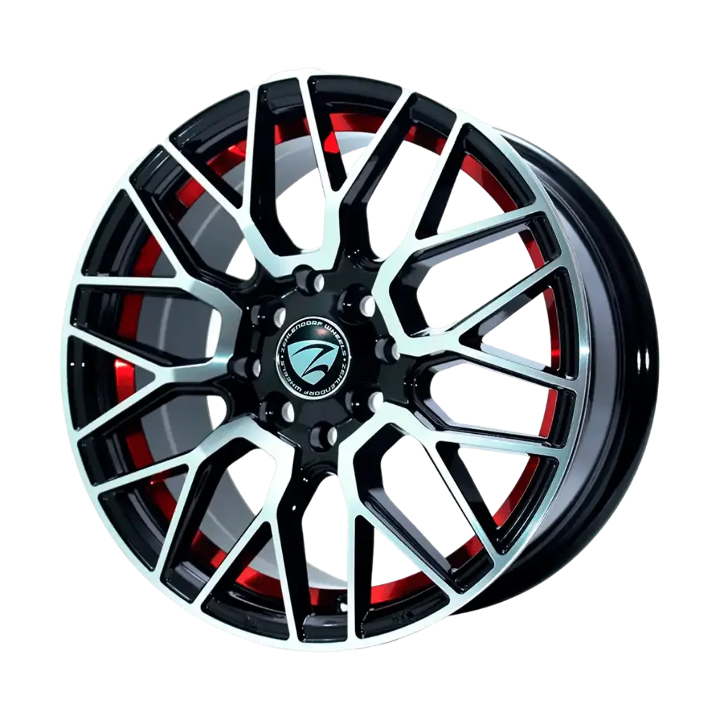 JUEGO AROS (15"x7.0) (4x100/114.3)  38  73.1 RED #RGW696 - ZEHLENDORF 