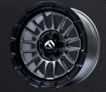 JUEGO AROS CAMIONETA (17"x8.5) (6x139.7) 20  110 MATTE GUNMETAL W/MATTE BLACK LIP #HX252 - ZEHLENDORF