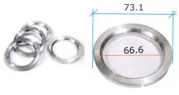 CENTRADORES ALUMINIO 74.1/ 65.1 JEEP / COMPAS - ZEHLENDORF