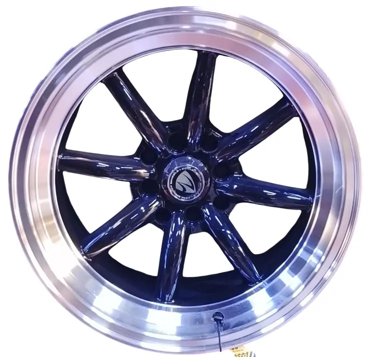 JUEGO AROS (15"x8.25) (8x100/114.3) 73.1 BLACK MACHINE LIP #REK5034 - ZEHLENDORF