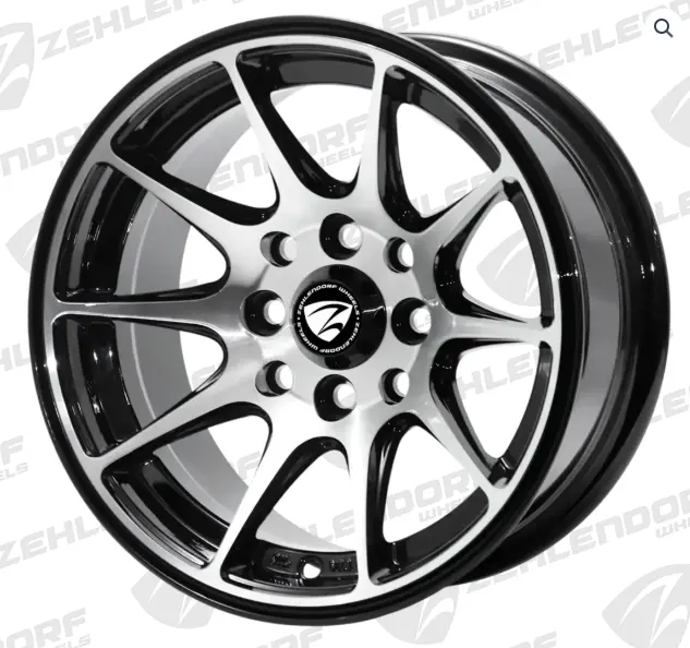 JUEGO AROS (15"x8.25) (8x100/114.3) 73.1 BLACK MACHINE LIP #REK5034 - ZEHLENDORF