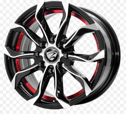 JUEGO AROS (16"x8.0) (8x100/114.3) 10  73.1 BMF+UC(RED) #FLR3722 - ZEHLENDORF