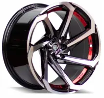JUEGO AROS (16"x8.0) (8x100/114.3) 10  73.1 BMF+UC(RED) #FLR3722 - ZEHLENDORF
