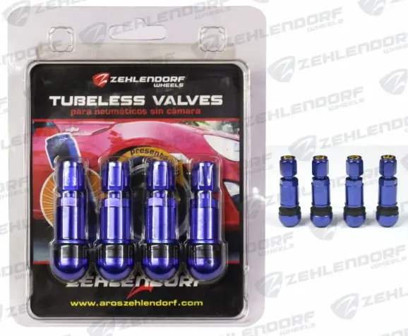 SET PITONES FORJADO DE ALUMINIO POR 4 UNIDADES AZUL - ZEHLENDORF 