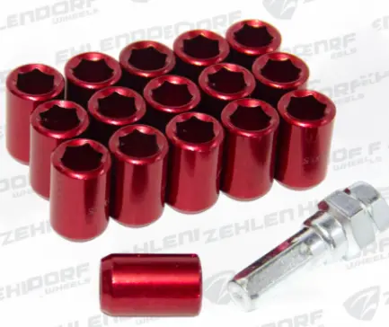 SET DE TUERCAS TUBULARES ROJO 12mmX1.50 - ZEHLENDORF