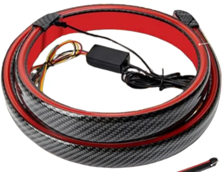 SPOILER UNIVERSAL L=110CM CON LED MULTIFUNCION CARBON #LD-05 - IMSERSA 