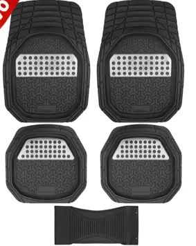 ALFOMBRILLAS FLECHAS DETALLE DE FIBRA DE CARBON CROMO (5 PIEZAS) #JET ALFA-CROM - SPARCO