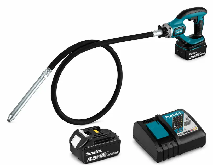 VIBRADOR DE CONCRETO INALAMBRICO 1" + MANGUERA 2.4M +  #DVR850Z - MAKITA
