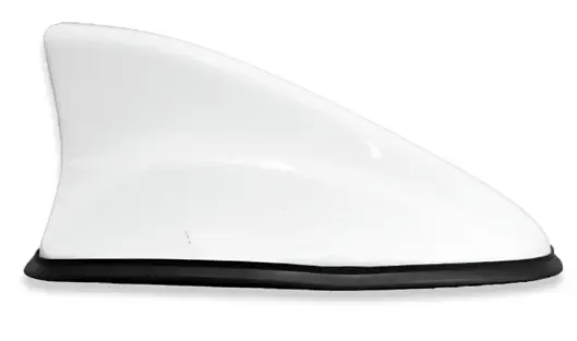ANTENA DE TIBURON COLOR BLANCO (21x8.7x6.6CM) #ANTEN-DECO-WHT - B&V