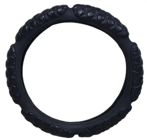 FORRO DE TIMON CON MASAJEADOR ACOLCHONADO NEGRO (38x8.5CM) #ANTEN-DECO-GRY - B&V